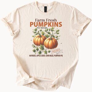 Pumpkin Patch Tee Fall Harvest Shirt Pick Your Own Pumpkins